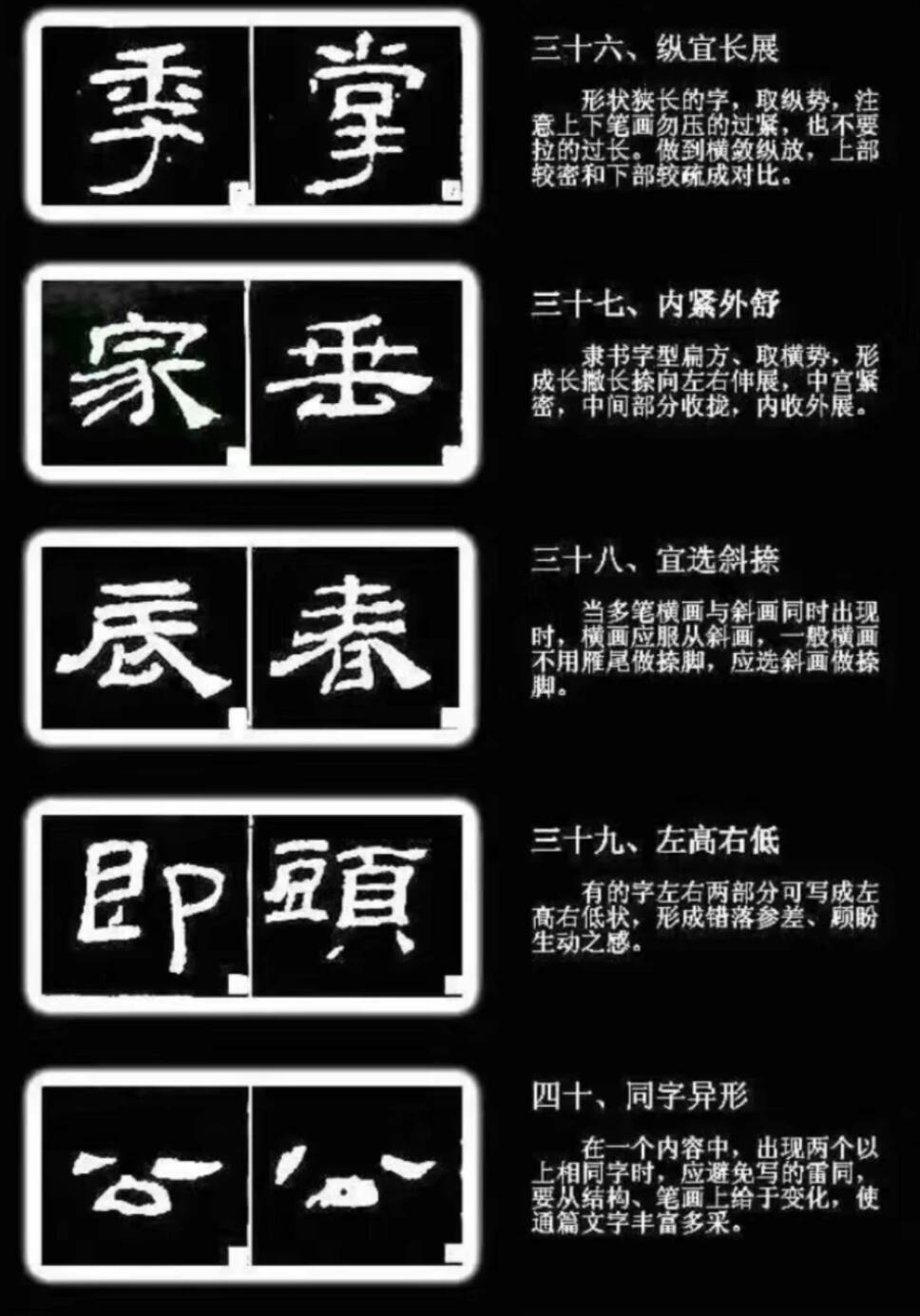 隶书新手自学口诀|干货分享