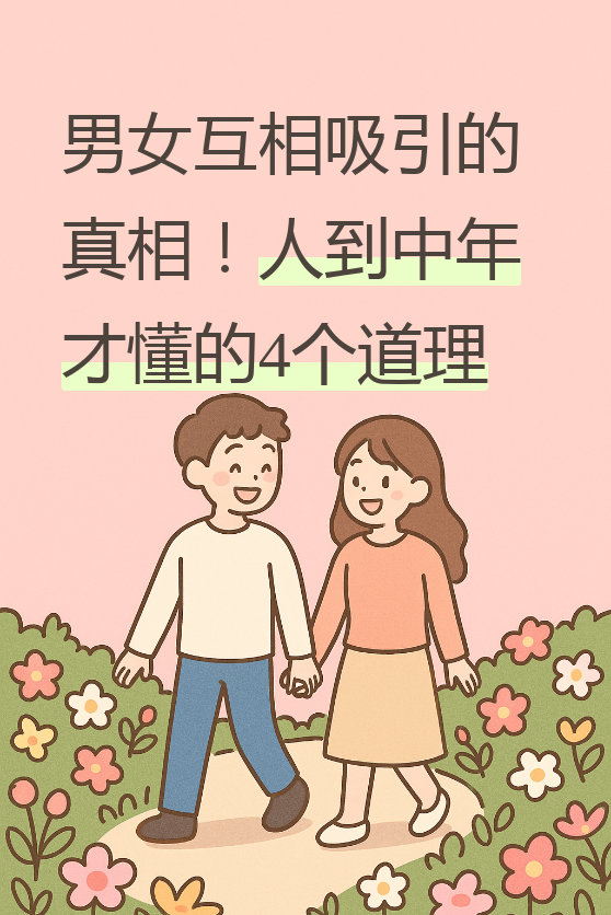 其实啊,人到中年,经历了风风雨雨,回过头来看,男女之间的吸引真的不
