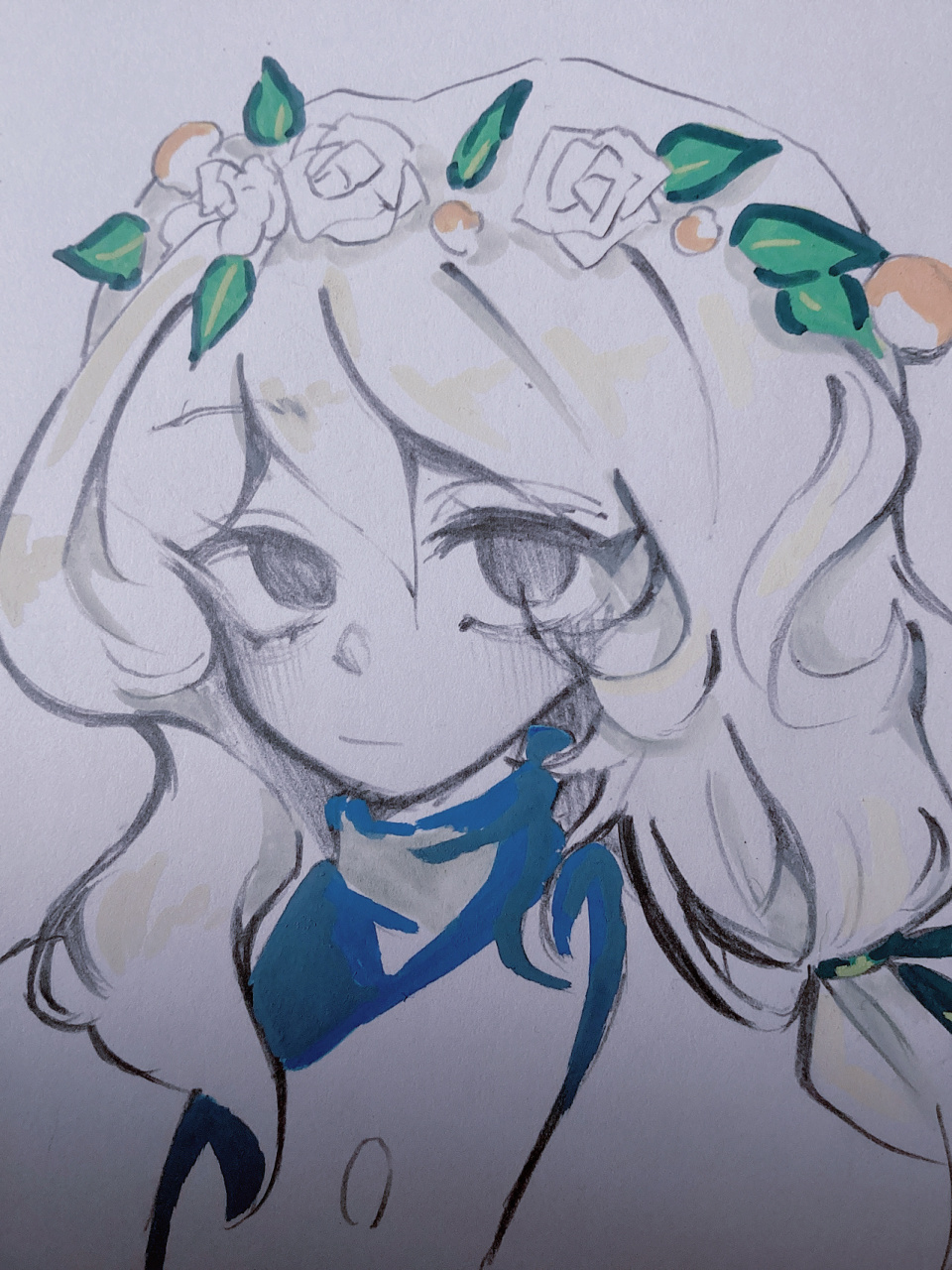 光遇回游啦ovo 画的花环!