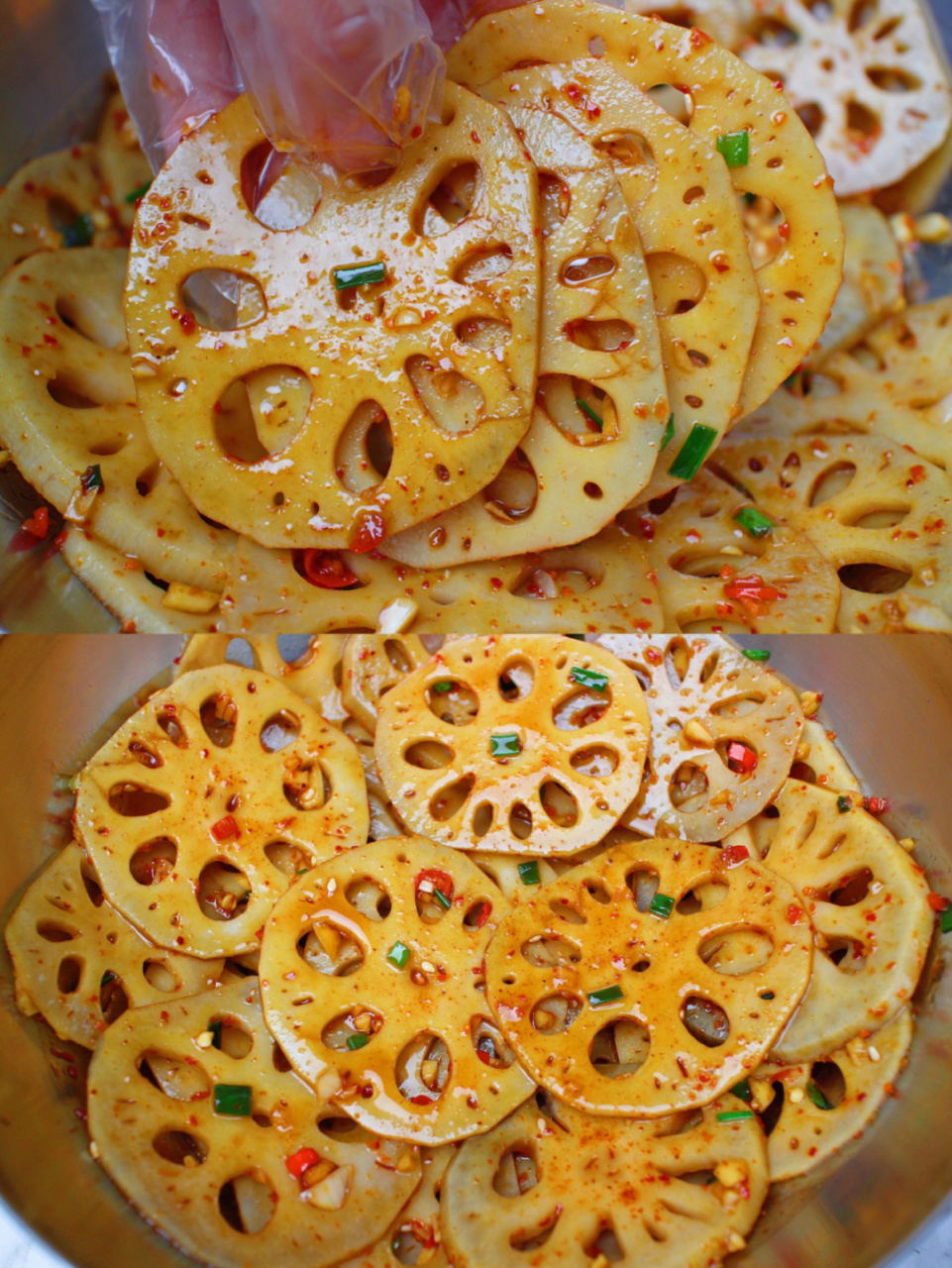 9393我们一家人都超级喜欢吃莲藕,今天做的这个酸辣拌藕片我已经