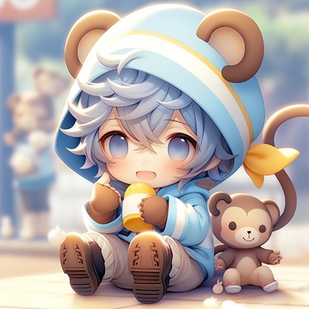 可爱男孩| 生肖猴| q版