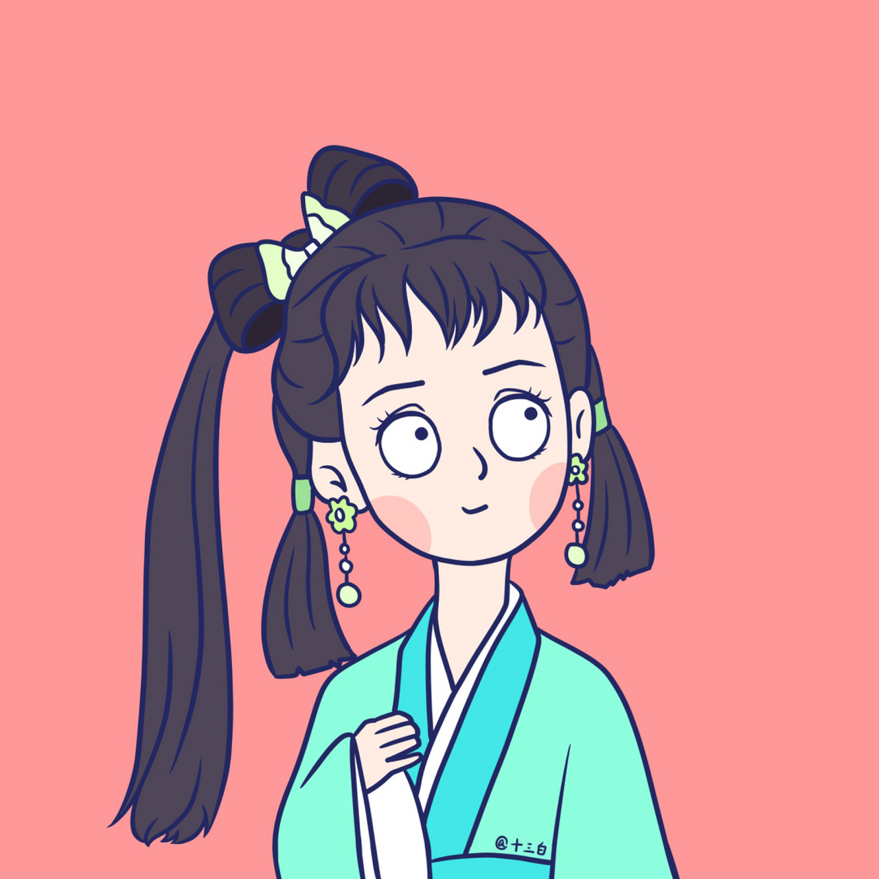 新白娘子传奇角色群像1#十三白插画