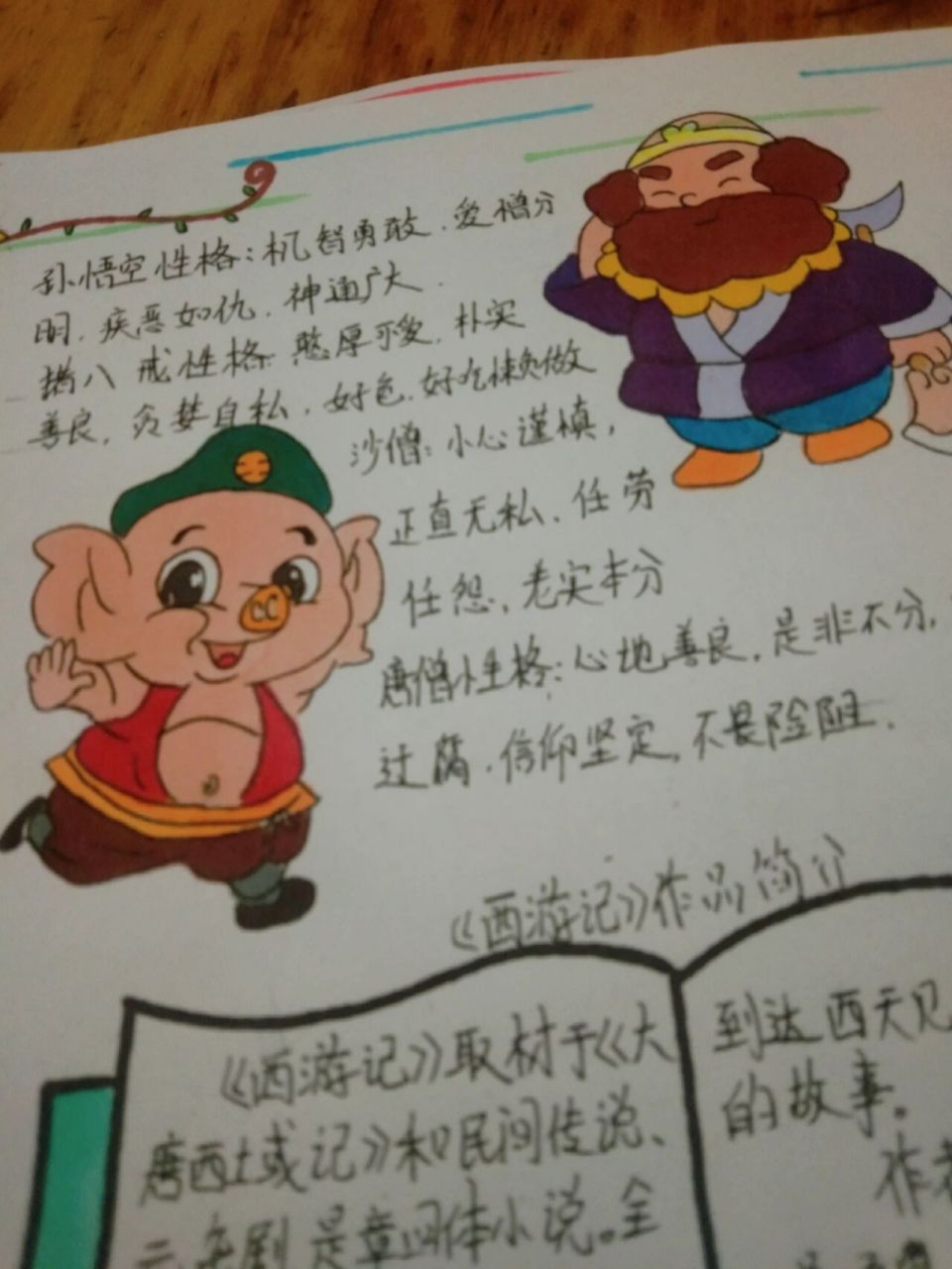 《西游记》手抄报绘画 希望能帮助到你 初来乍到,承蒙大佬关照  92