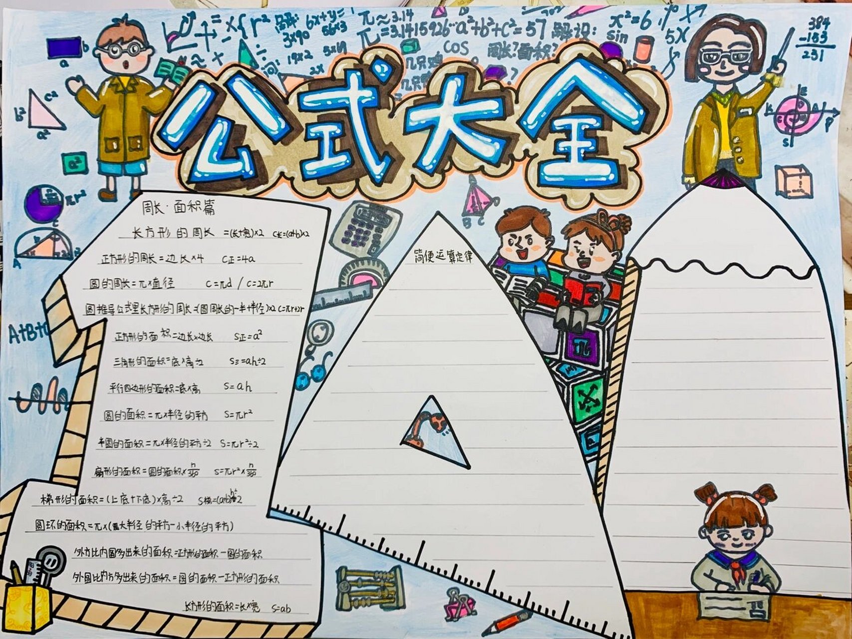 手抄报——数学公式大全