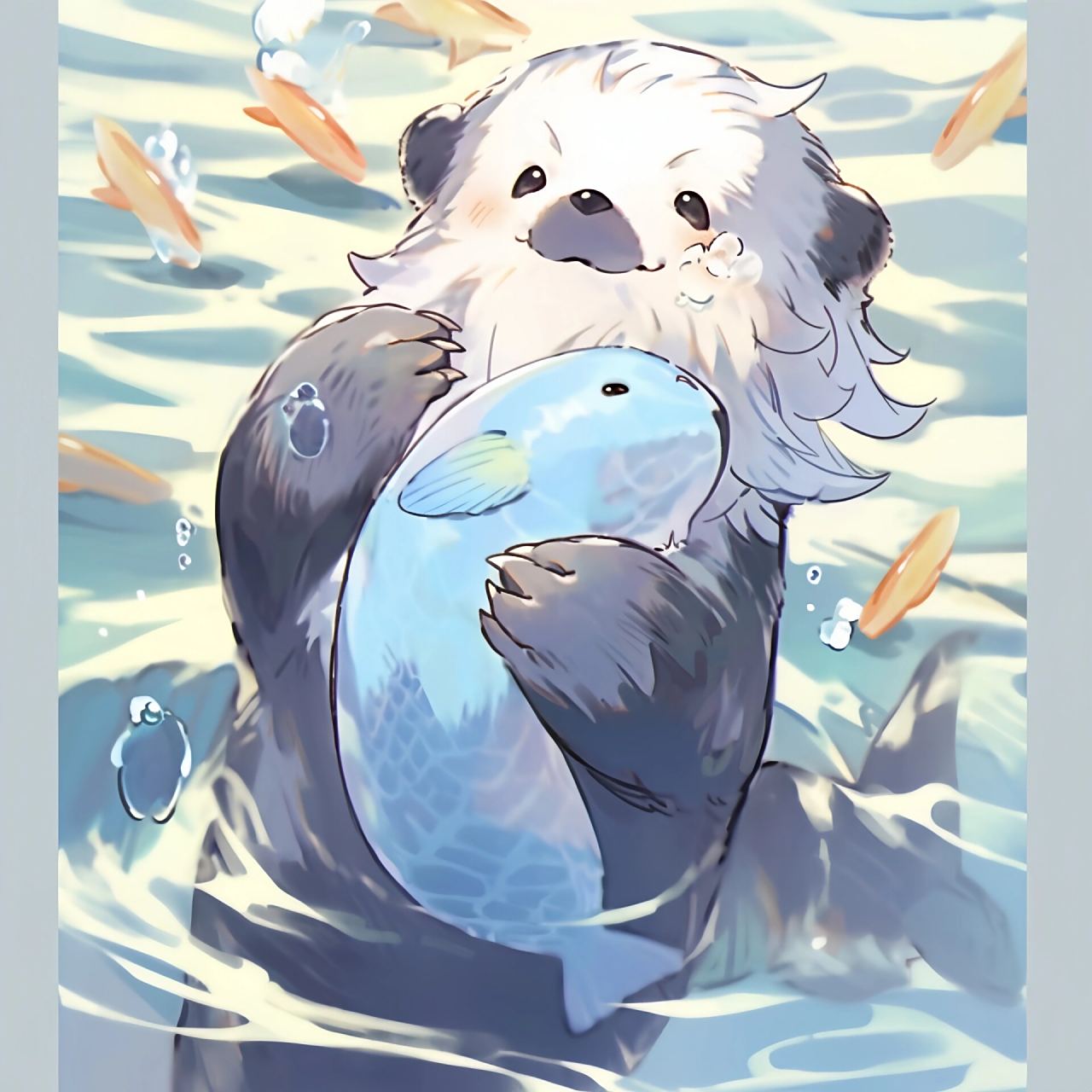 你的那维莱特海獭为什么这么圆啊?