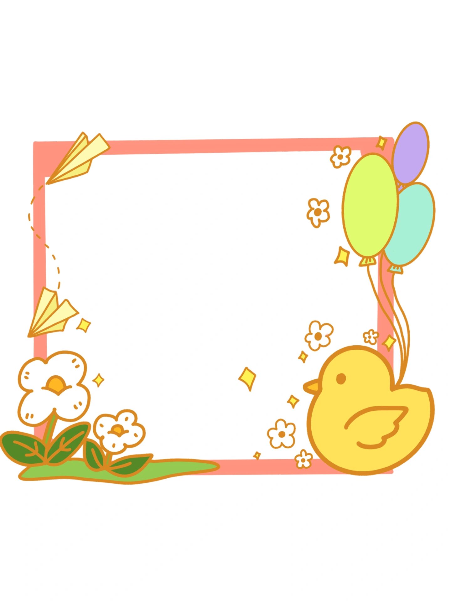 免抠边框 |可爱手绘边框素材 今天的免抠边框分享可爱卡 通手绘边框