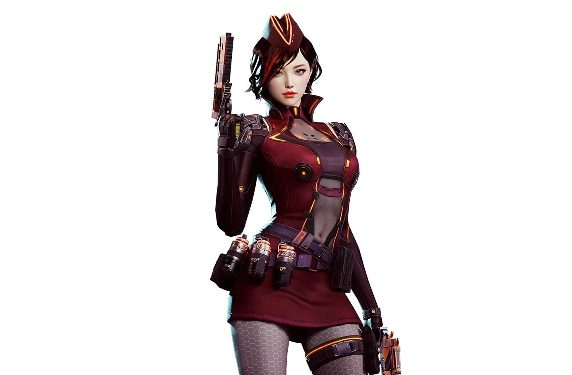 每天认识个cf女角色--夜玫瑰-幻能朋克(74) 更新了横屏版