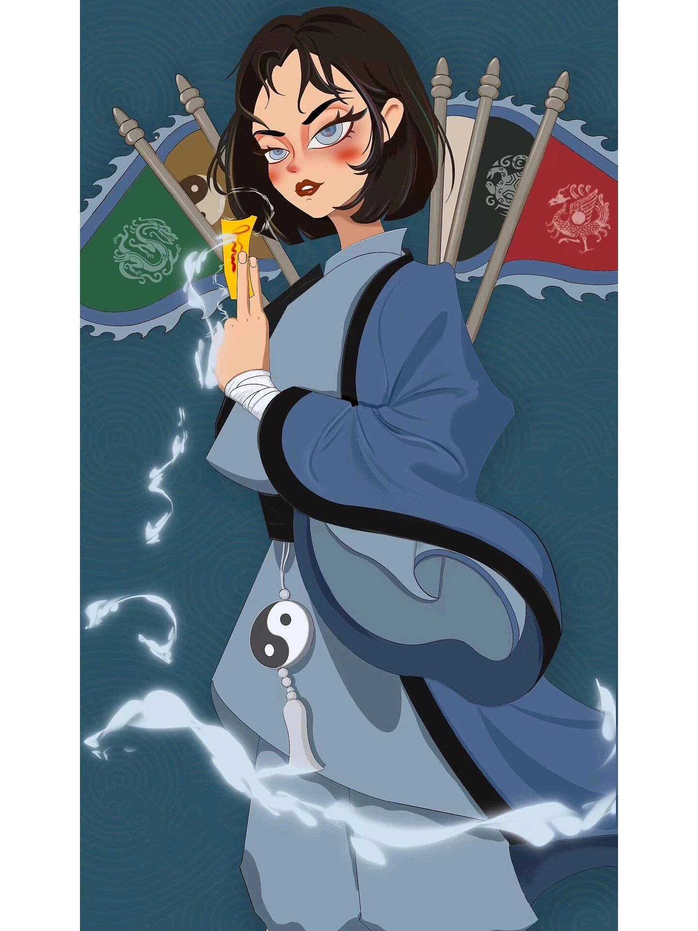 手绘道士