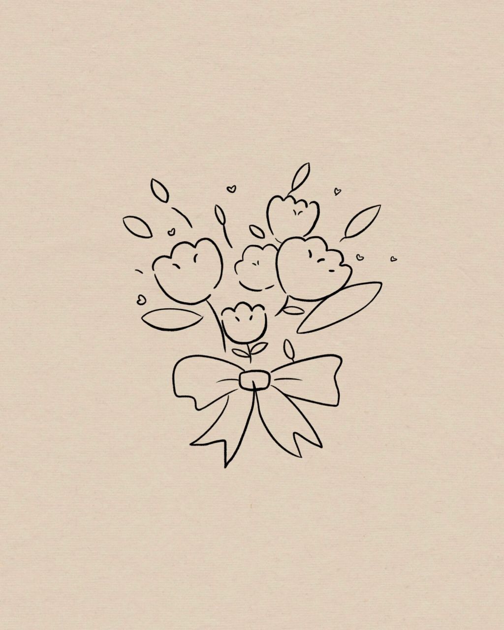 浪漫从一束鲜花开始98|简笔画|附过程 超级简单的简笔画快学起来给