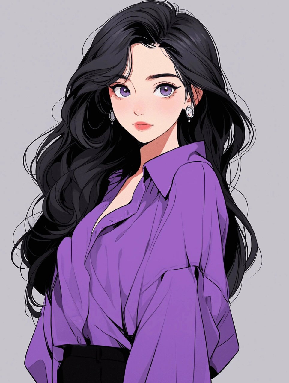 高贵清冷的紫色头像|女生头像|壁纸