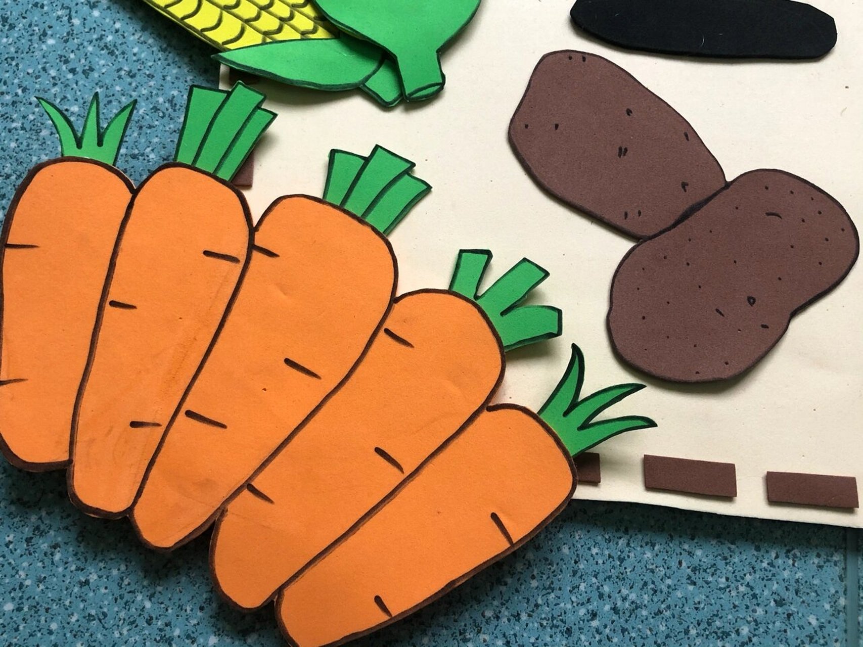 幼儿园"班牌" 恐龙77蔬菜主题的幼儿园班牌 有各个部分的细节图