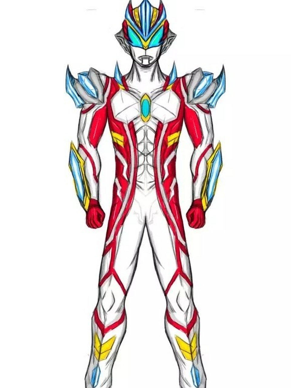 手绘奥特曼:捷德奥特曼最新三形态 大家说是不是银光形态最亮眼