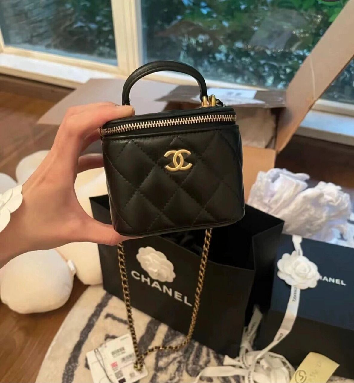 可爱杀手|香奈儿chanel小金珠方盒子包包 小金珠系列很火很难买专柜