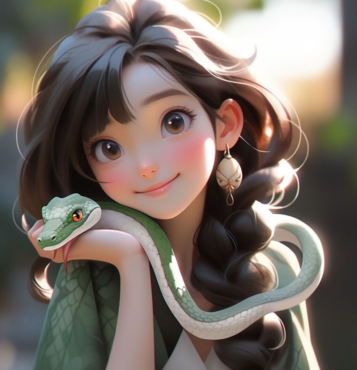 十二生肖 | 少女与蛇 | 头像 -国风 青蛇&白蛇97