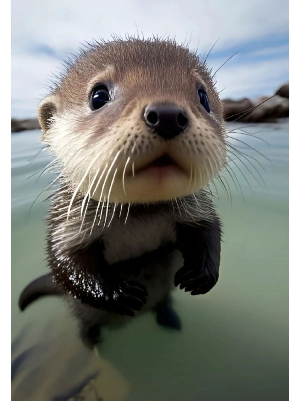水獭宝宝头像 超可爱的水獭宝宝头像～可拿图