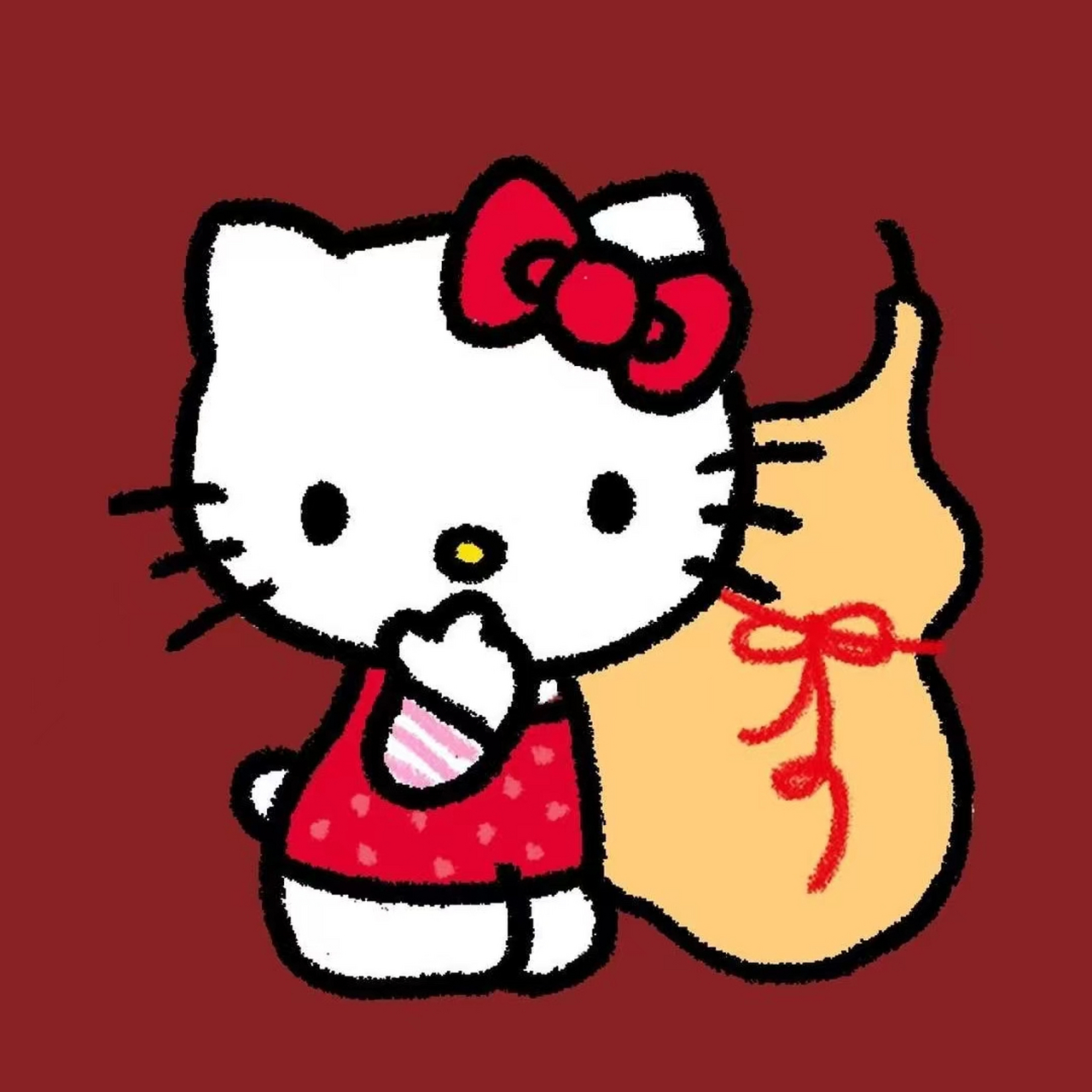 田曦薇抖音头像是什么动漫 是非常04可爱的hello kitty卡通头像哦