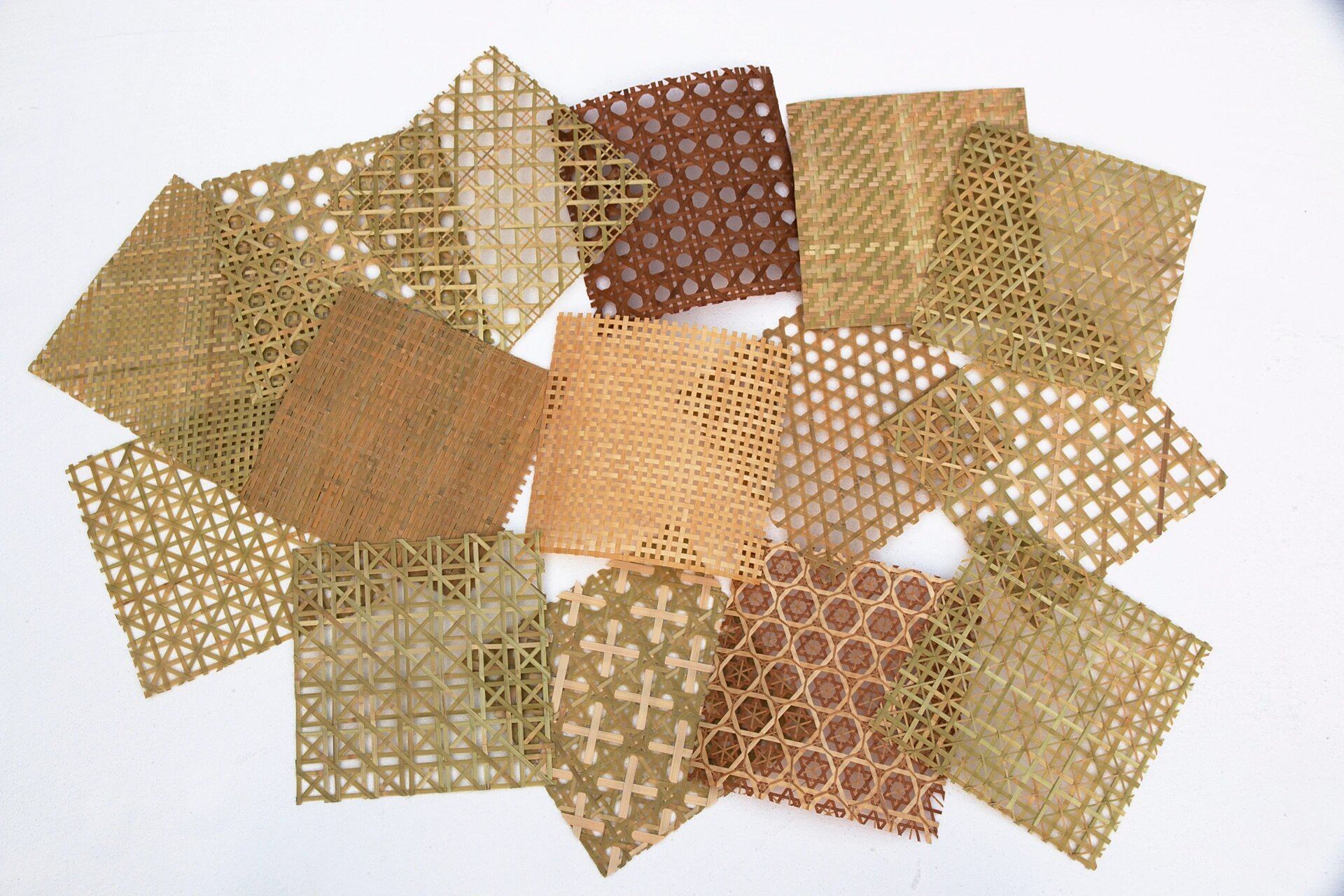 15款常用手工竹编纹样 15款常用手工竹编纹样:六角孔,八角孔,十字孔