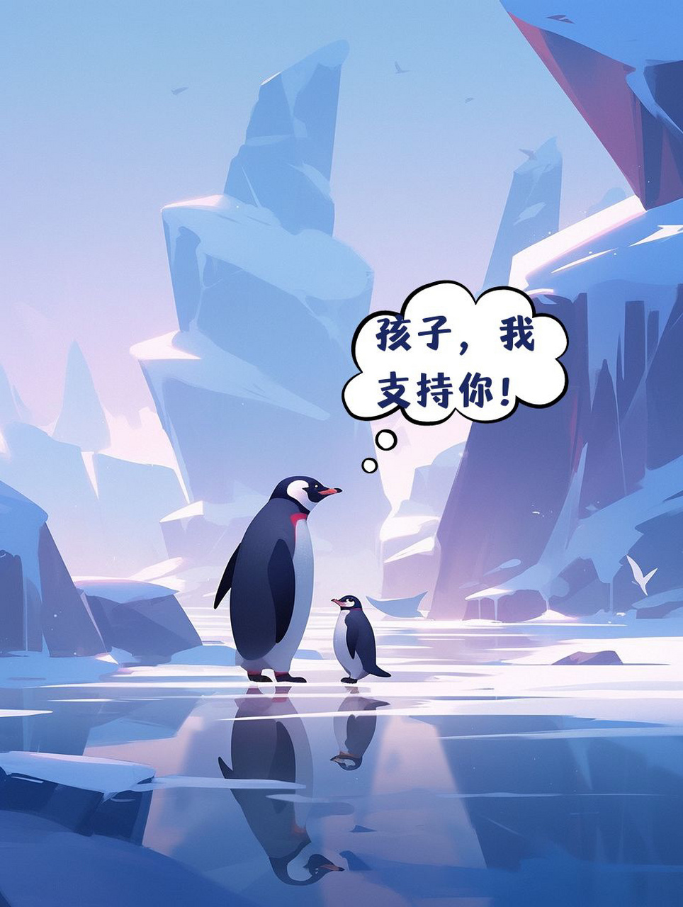 心理绘本•小故事系列|🐧企鹅的梦想 🧊在南极的一片冰川上