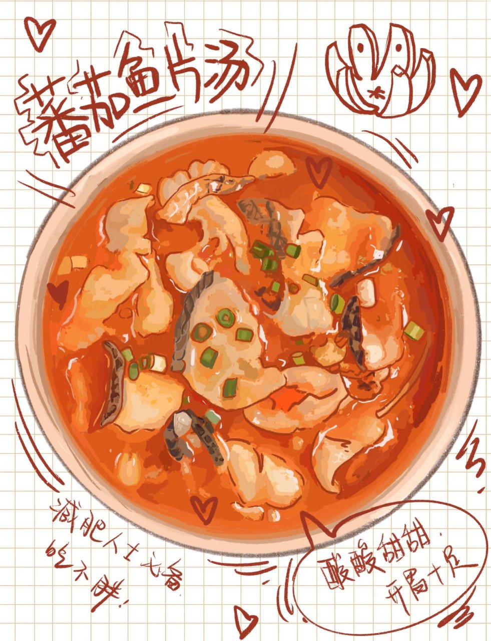 50道减脂家常菜的手绘菜谱,一看就会 78绘画工具:ipad 78软件