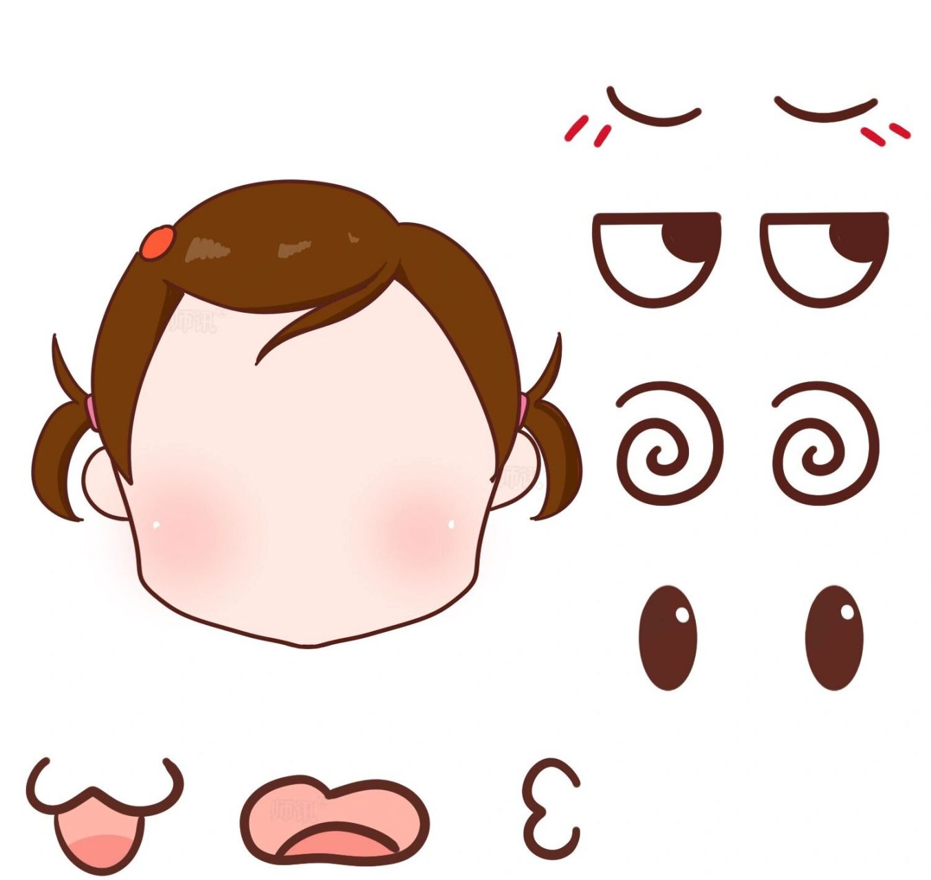 幼儿园环创 认识五官表情贴 五官认知表情贴,适合各年龄段幼儿