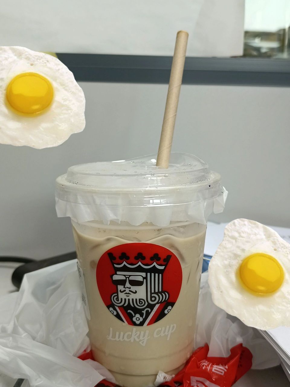 减肥的姐妹可以试试 04 幸运咖,芝芝酪酪拿铁,推荐无糖,半糖有点像