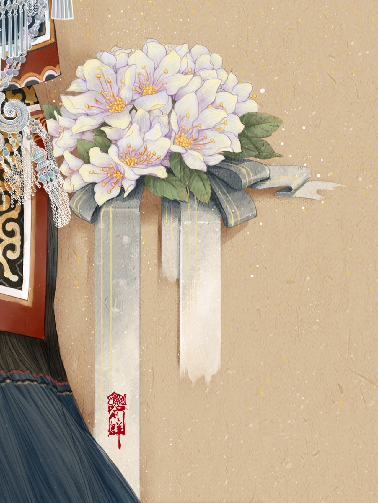 56个民族l彝族l手绘少女民族风插画(08/56) 9999彝族,是中国第