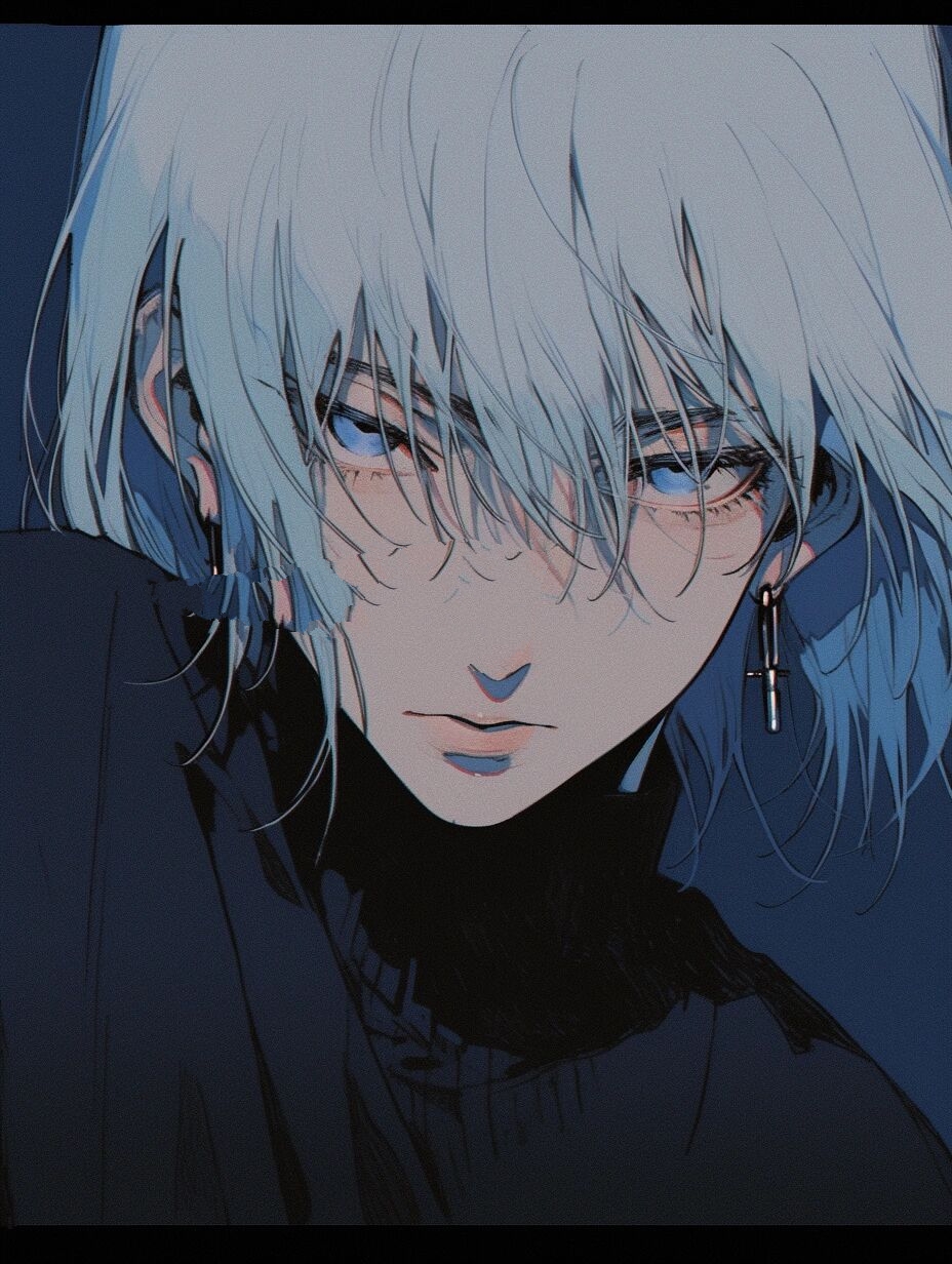 白发男生头像系列三