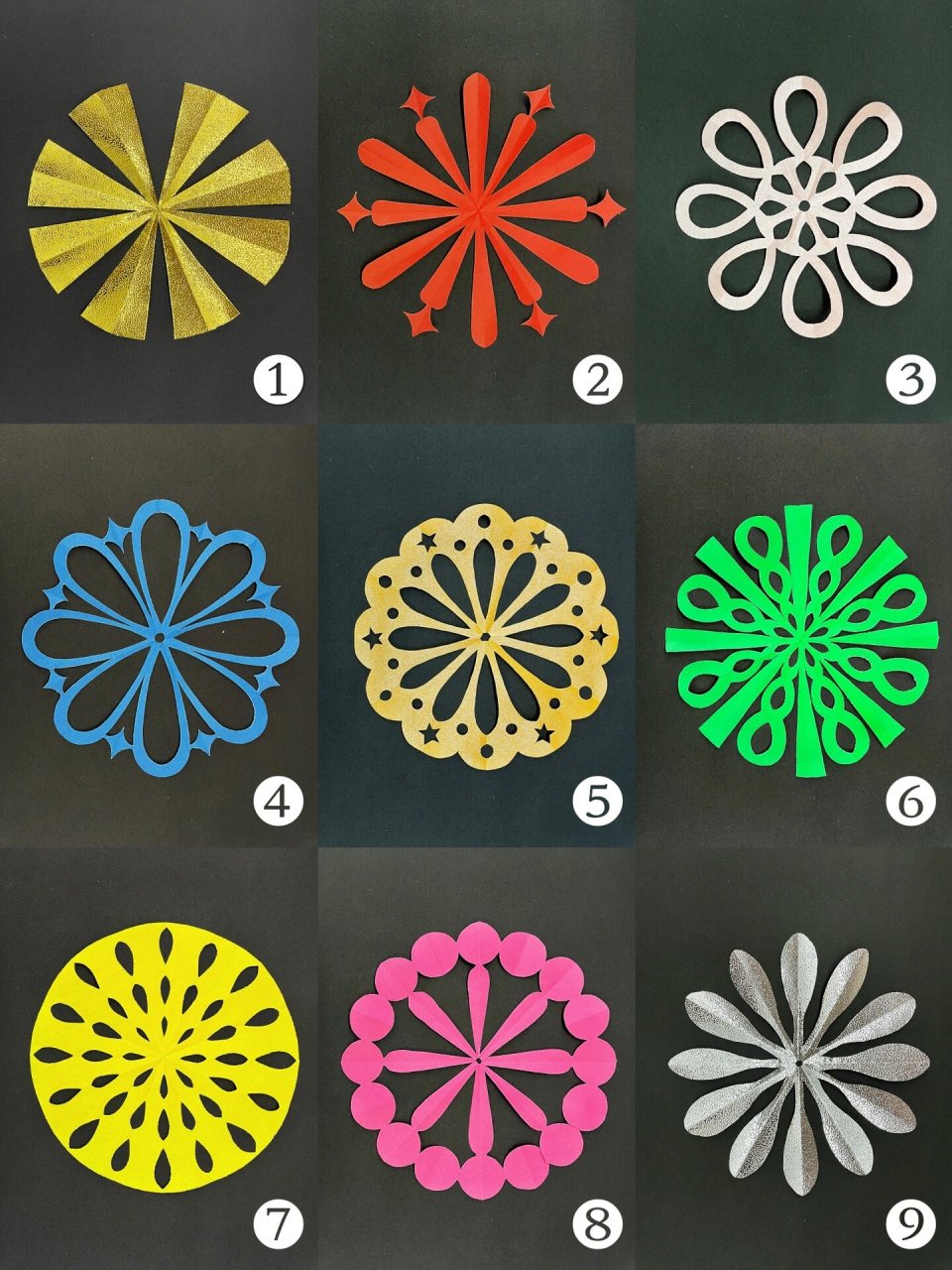 简单又好看的烟花剪纸|图文教程(附模版) 你们要的烟花剪纸模版来啦!