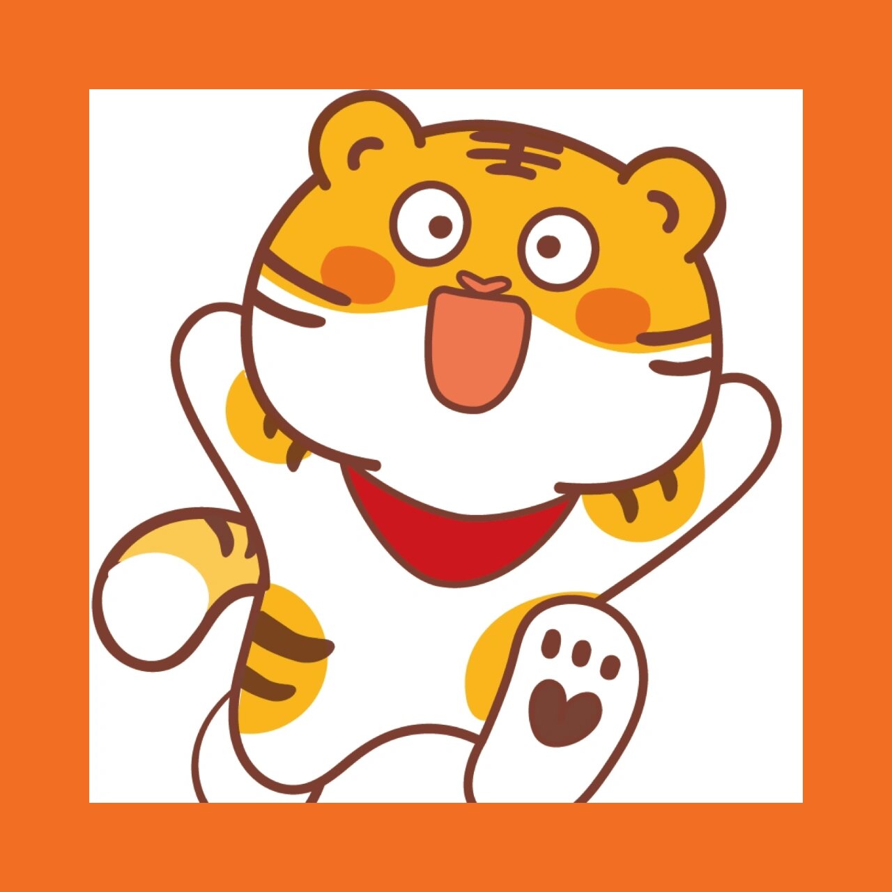 壁纸分享虎萌萌卡通可爱小老虎 ip虎萌萌手机壁纸分享手机壳高清卡通