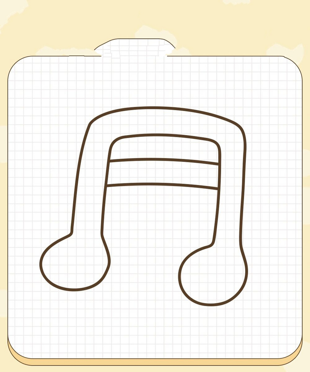 拾月简笔画·可爱的音符9990