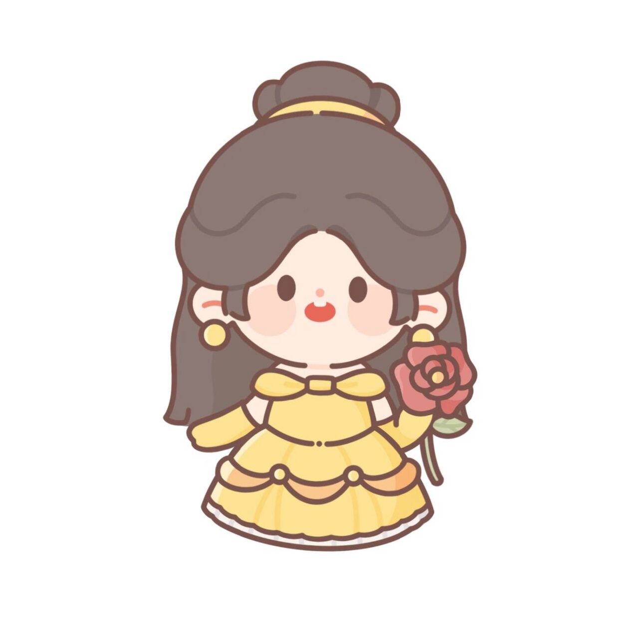 q版 #q版人物 #迪士尼公主#六一礼物 #简笔画 #画画的日常 #可爱