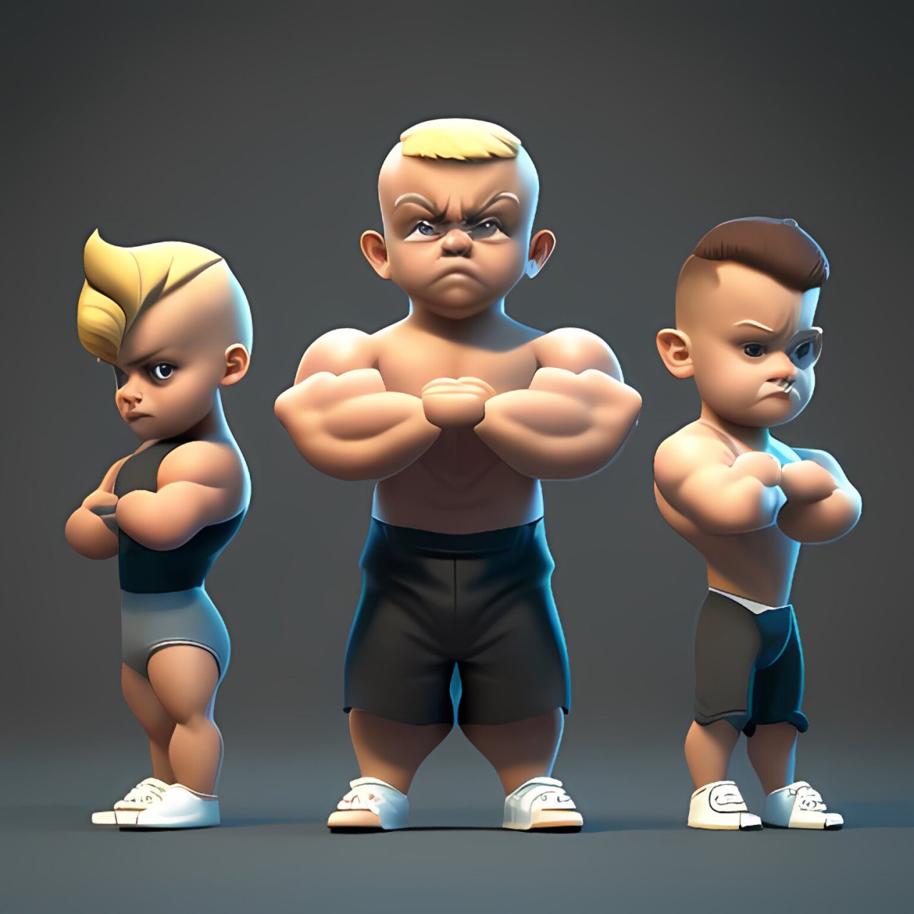 肌肉发达的小男孩们 这些肌肉小男孩,你喜欢哪一个