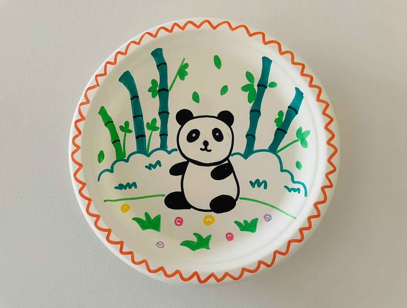 纸盘装饰画 简单纸盘装饰画