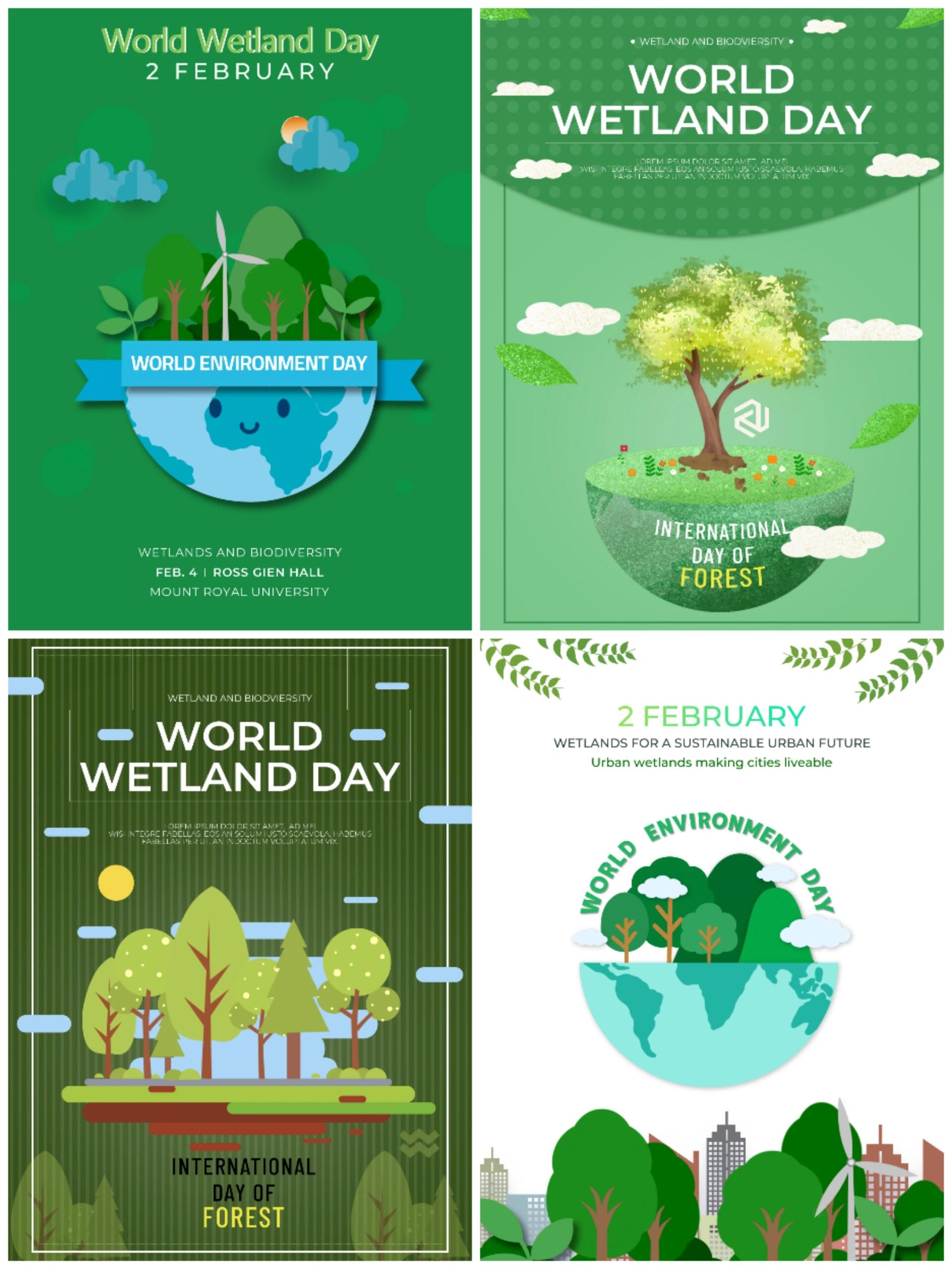 创意绿色健康出行城市环保宣传海报插画模板 78psd源文件素材模板