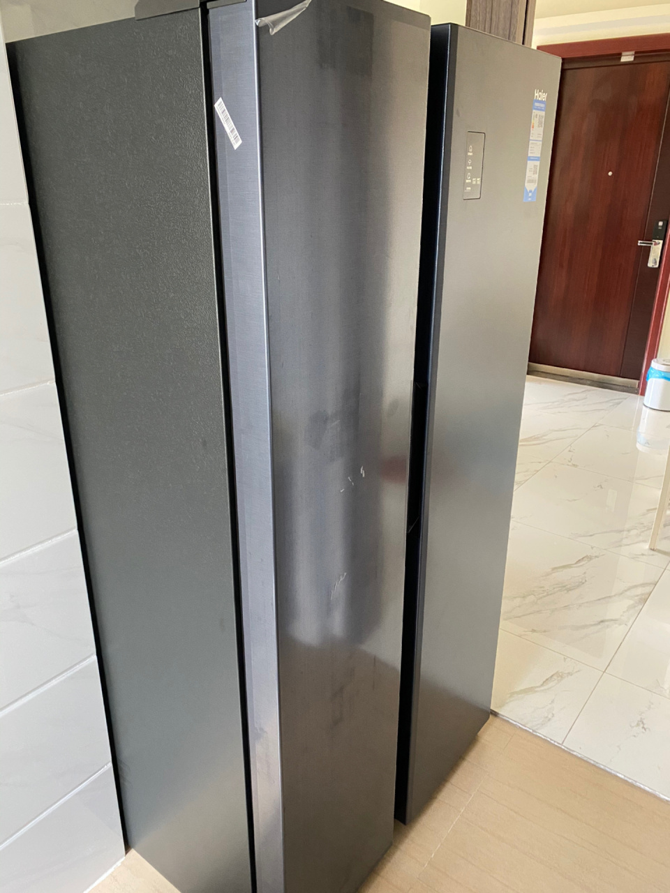 海尔538l对开门无霜冰箱bcd-538wghssedbl 在团团上购买这款冰箱十分