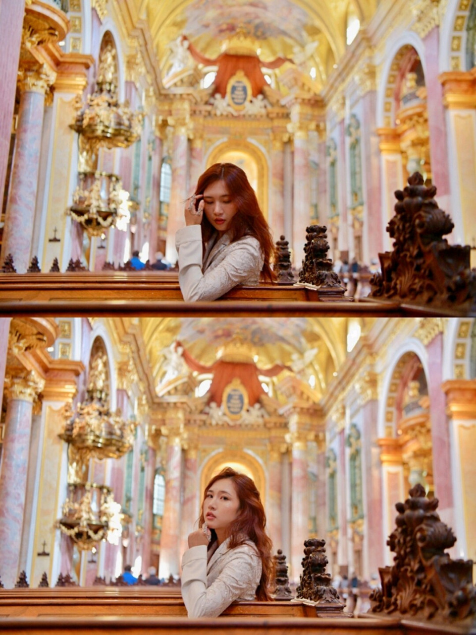 7615来维也纳一定要打卡这座粉色教堂jesuit church!