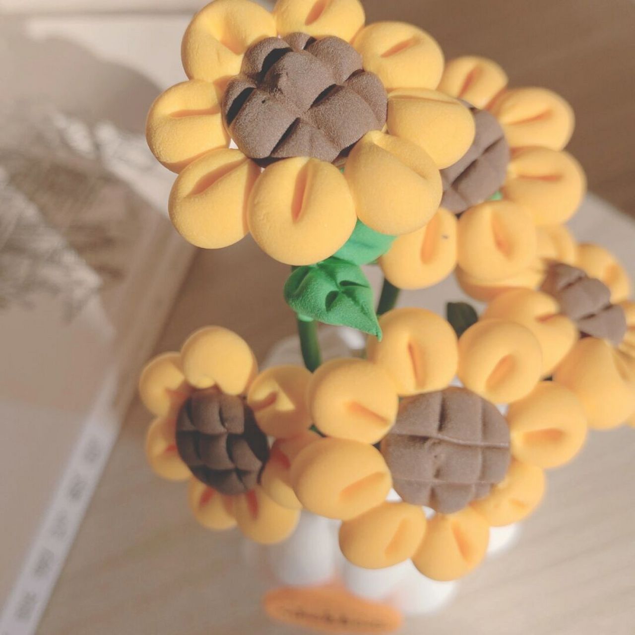 超轻粘土|向日葵97 这次做的向日葵花 就像我现在心里的一米阳光