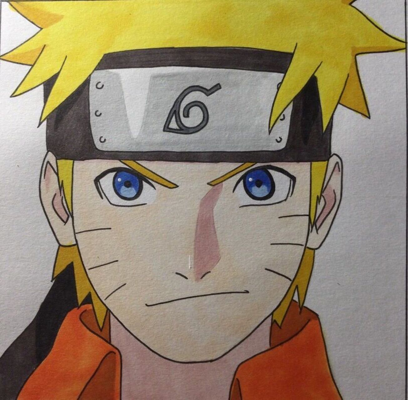 教你画鸣人 这个简单