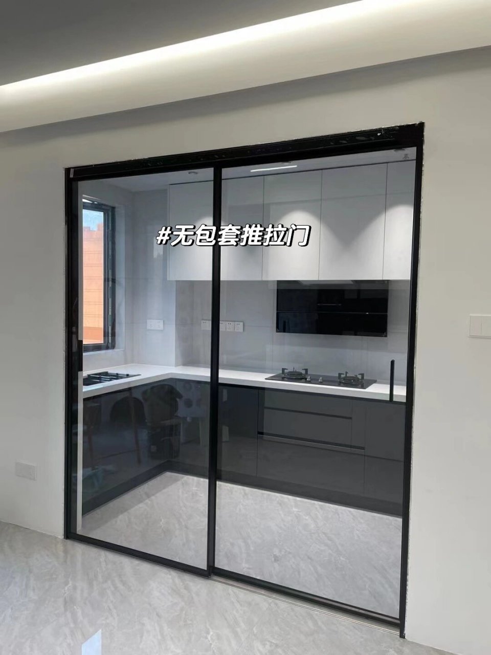 极窄推拉门无包套90双包套效果图94 不管怎样做沟通很关键哦 做
