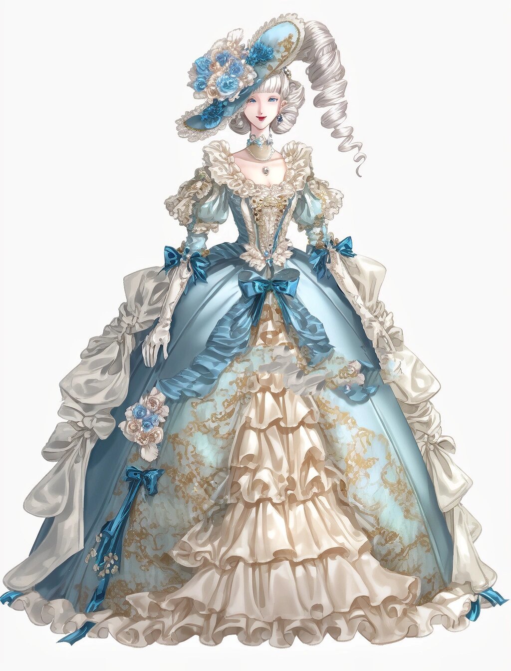 法式宫廷风华丽大裙子礼服 | 玛丽安东尼特 法国王后玛丽·安东尼特是