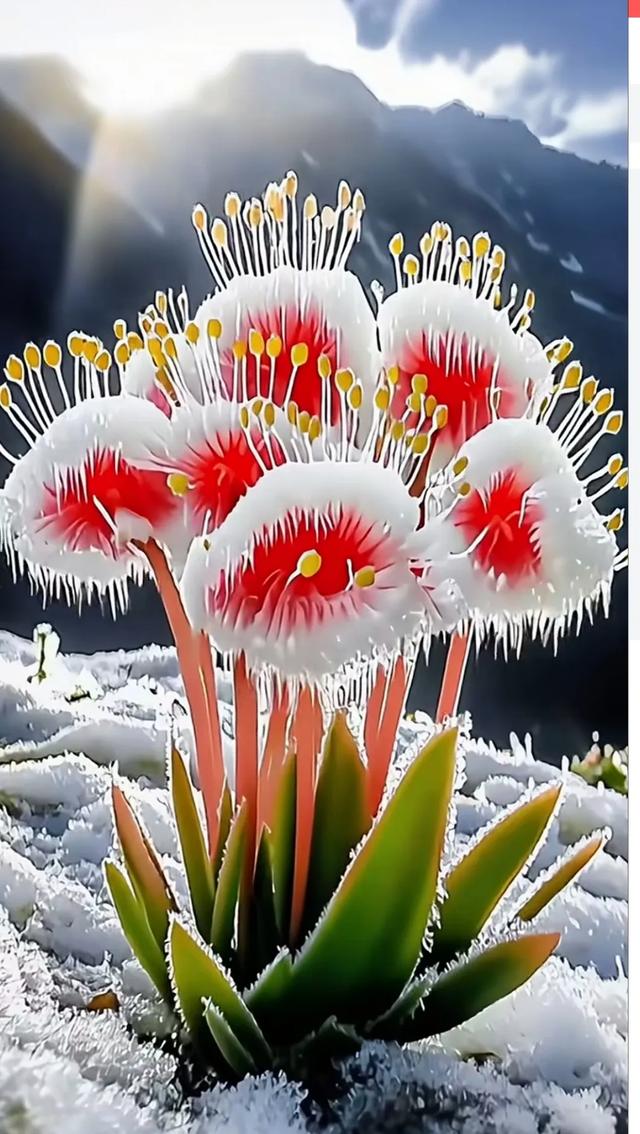 雪莲花开,财运滚滚来!