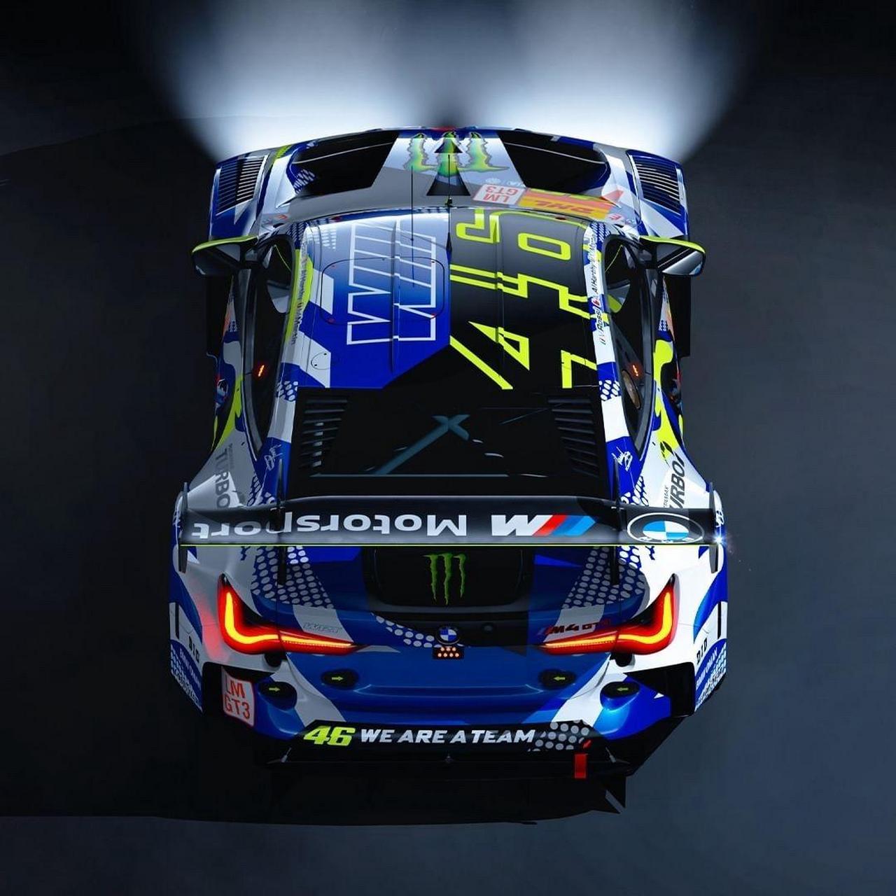 勒芒24小时耐力赛涂装罗西 vr46 bmwm4gt3 勒芒24小时耐力赛 赛车