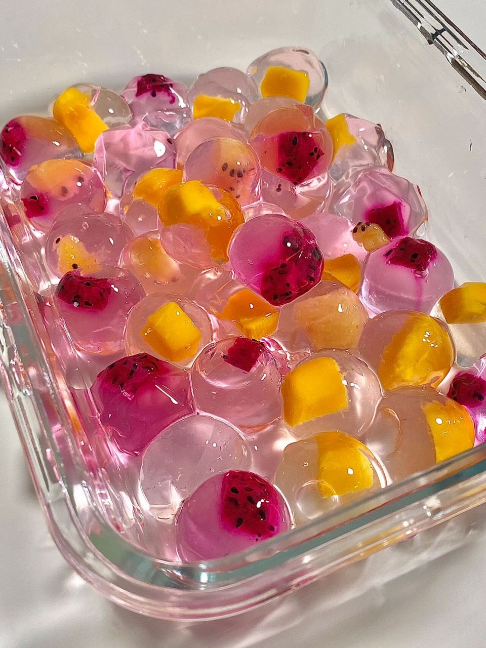 夏日必备95冰凉爽口的白凉粉水果果冻 今天分享一款适合夏天吃的白