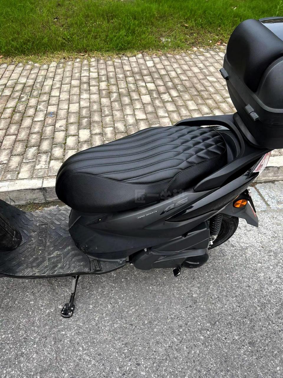 雅马哈as125踏板摩托车改装纯黑黑武士.