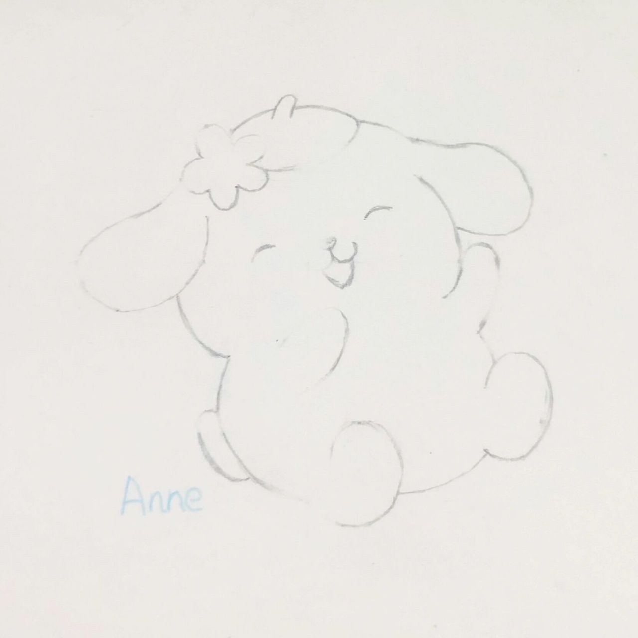 简笔画布丁狗#卡通动漫彩铅画入门教程 先画铅笔草图,画好彩铅勾线,再