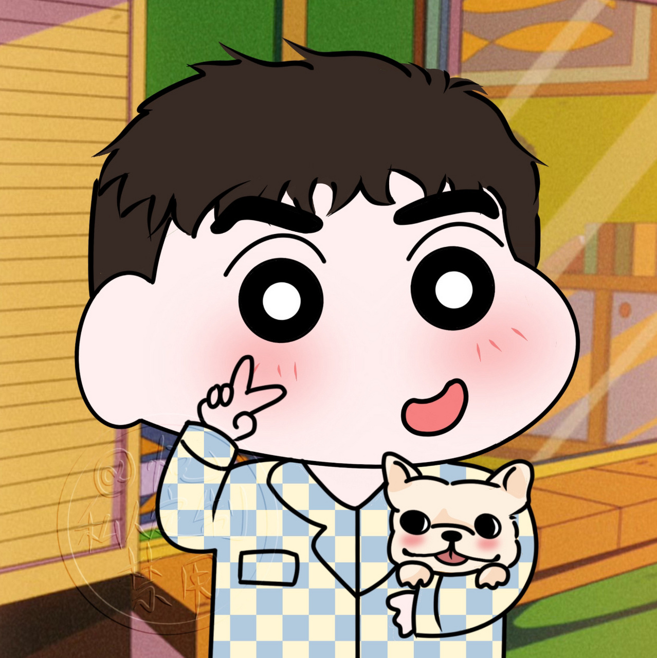 睡衣版蜡笔小新 定制专属头像! 客稿9215一切9215用!