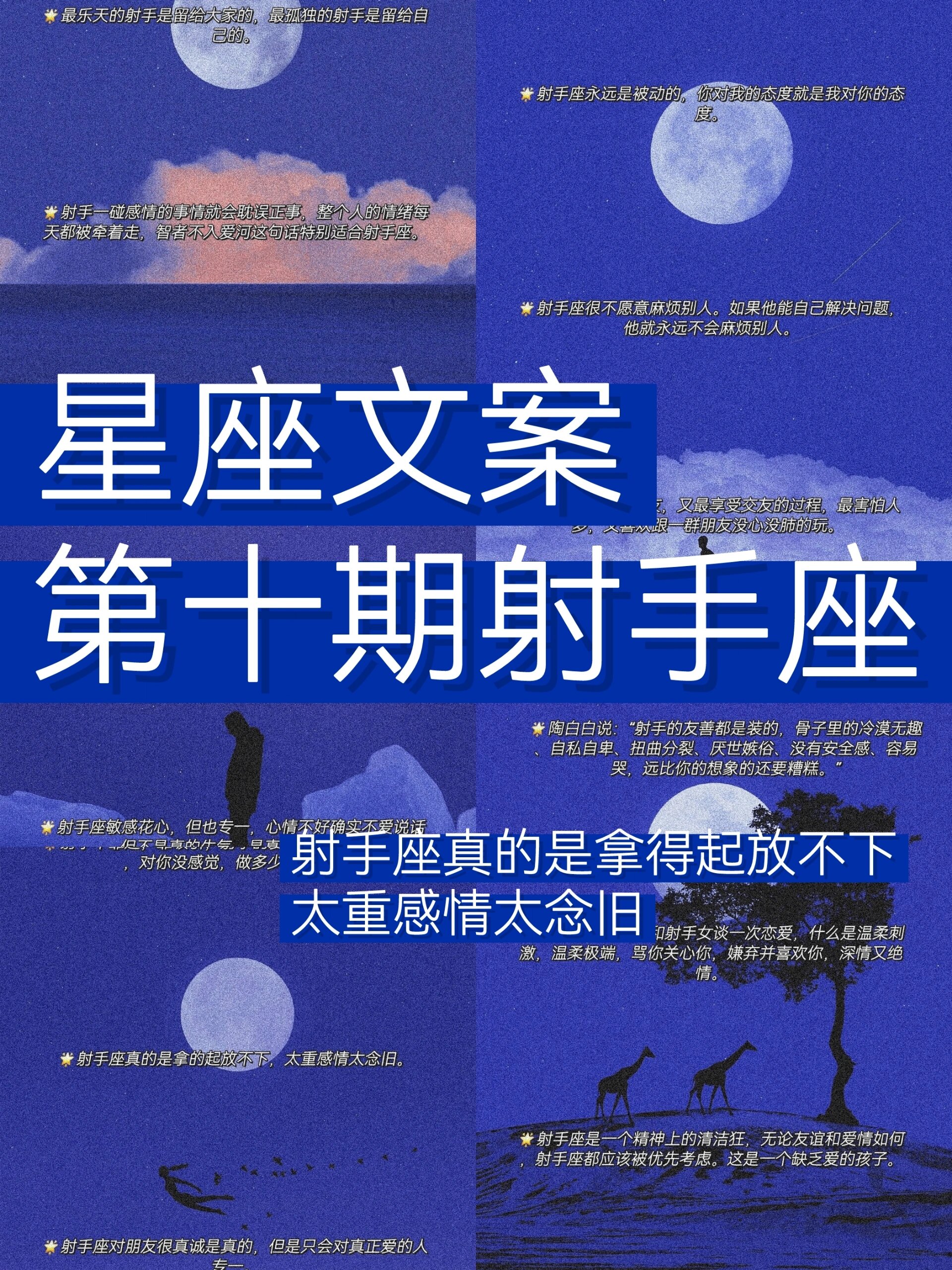 嘴硬心软的射手座文案♐️