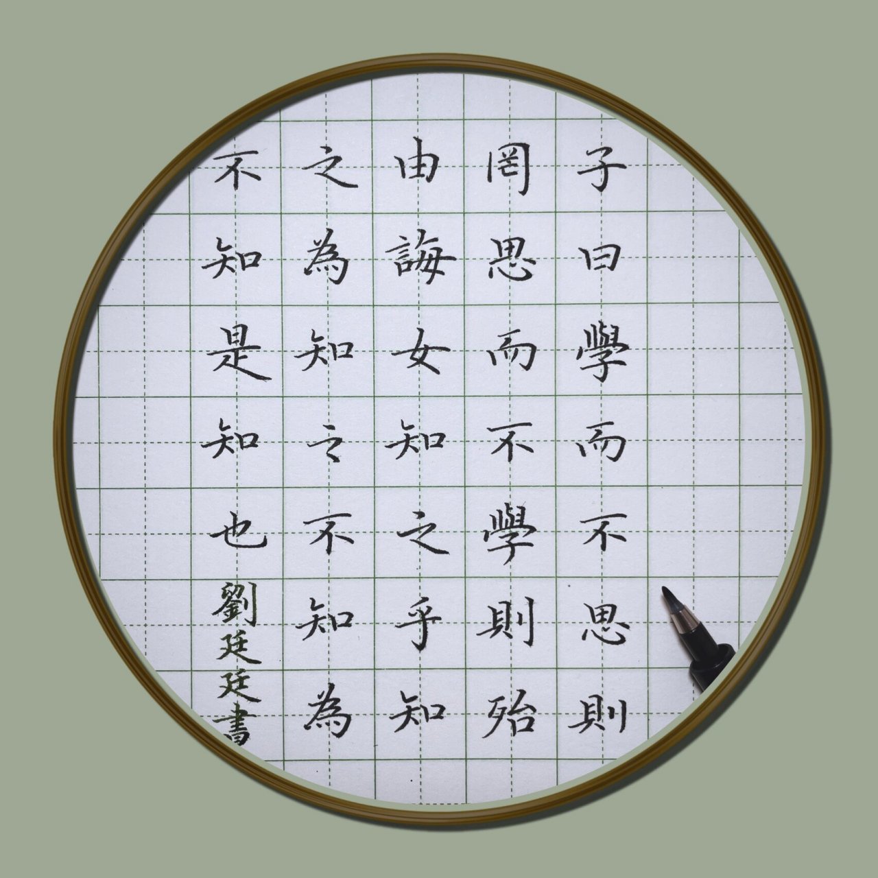 硬笔书法 | 论语选抄 第一次用秀丽笔,难把控呀,磨了好久