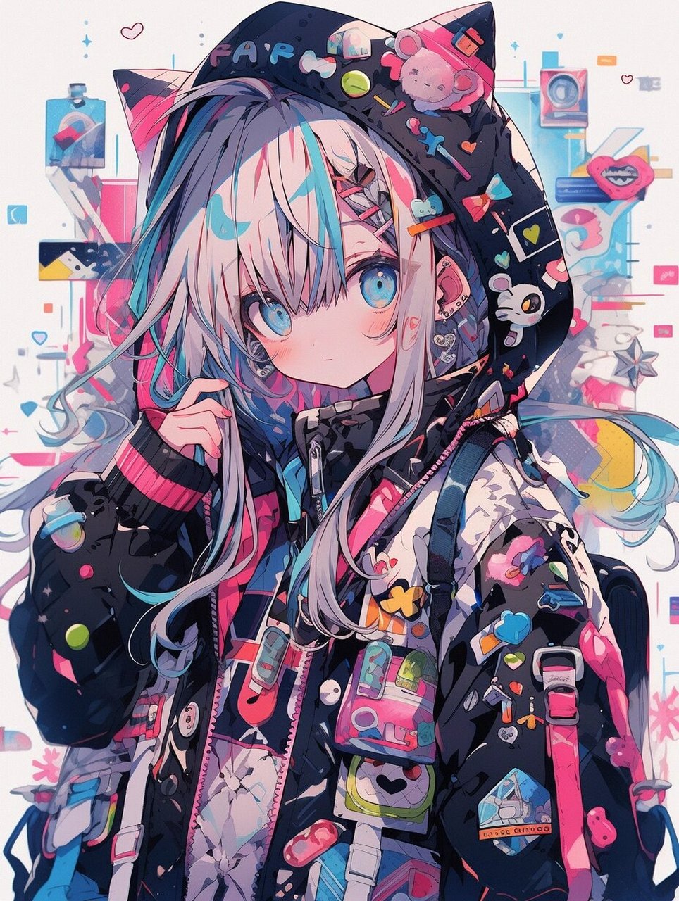 卡通头像.网瘾少女二次元头像