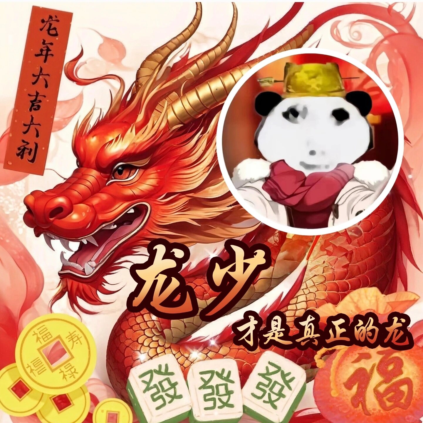 龙少才是真正的龙姓氏头像设计